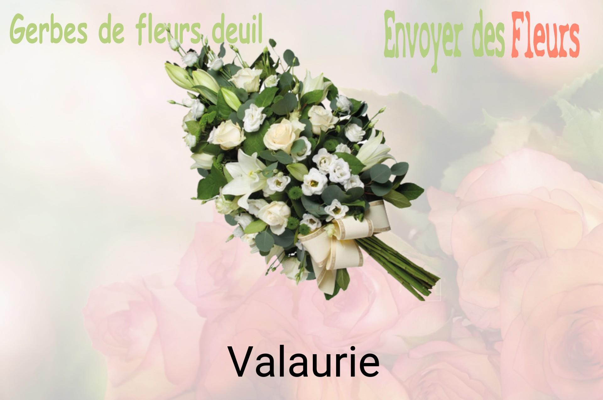 Gerbe de fleurs de deuil livrée à Valaurie